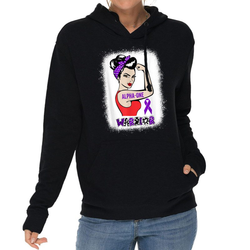 Strong Woman Clipart Alpha 1 Antitrypsin Deficiency Warrior T Shirt Lightweight Hoodie | Artistshot