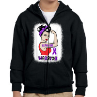 Strong Woman Clipart Alpha 1 Antitrypsin Deficiency Warrior T Shirt Youth Zipper Hoodie | Artistshot