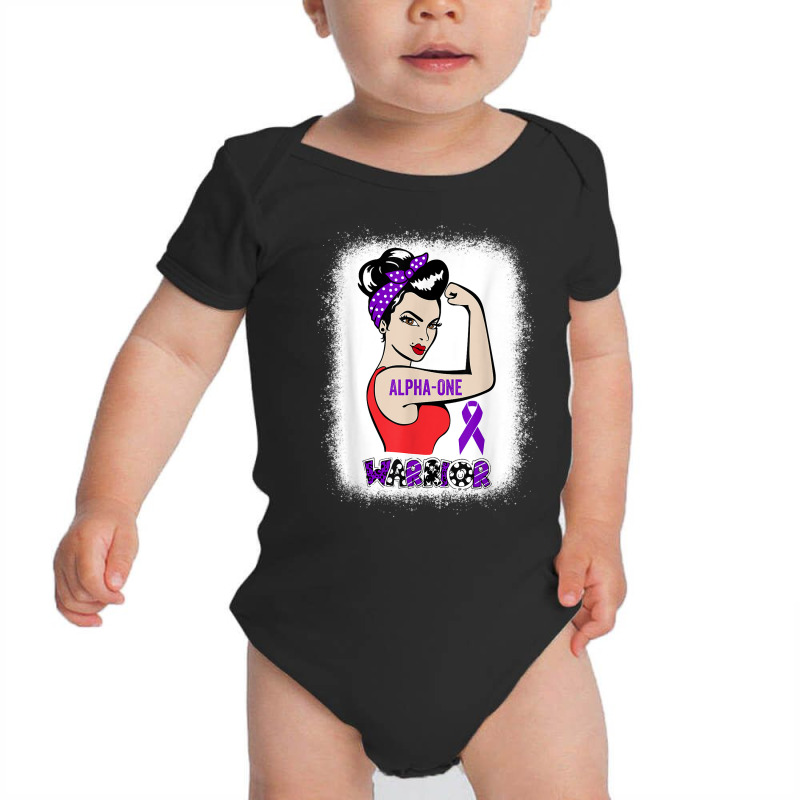 Strong Woman Clipart Alpha 1 Antitrypsin Deficiency Warrior T Shirt Baby Bodysuit | Artistshot