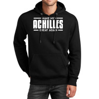 Womens Make My Achilles Great Again Funny Tendon Heel Recovery V Neck Unisex Hoodie | Artistshot