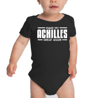 Womens Make My Achilles Great Again Funny Tendon Heel Recovery V Neck Baby Bodysuit | Artistshot