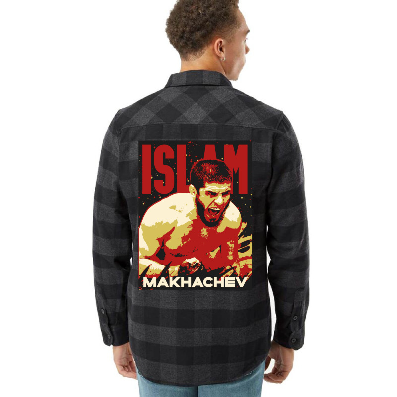 Islam Makhachev Mma Art Gifts Flannel Shirt by gurielsacian | Artistshot