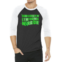 Non-hodgkins Lymphoma Warrior Lime Green Women Hummingbird 3/4 Sleeve Shirt | Artistshot