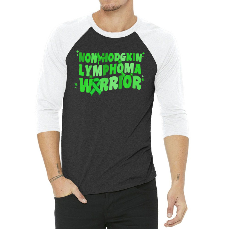 Non-hodgkins Lymphoma Warrior Lime Green Women Hummingbird 3/4 Sleeve Shirt | Artistshot