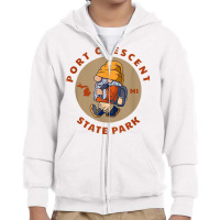 Port Crescent State Park Michigan Hiking Gnome Mi Vacation T Shirt Youth Zipper Hoodie | Artistshot