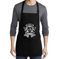 Twin Wolf Guar Shield Medium-length Apron | Artistshot