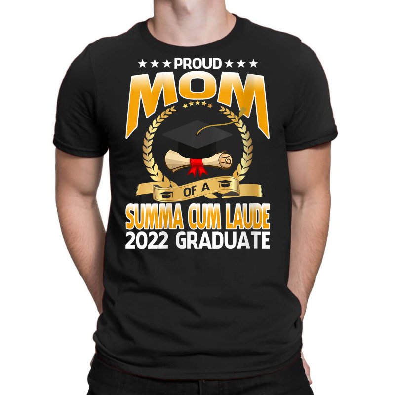 Womens Proud Mom Of A Summa Cum Laude 2022 Graduate V Neck T Shirt T-shirt | Artistshot