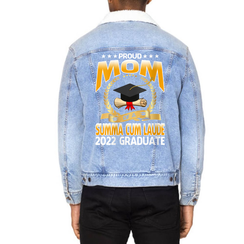 Womens Proud Mom Of A Summa Cum Laude 2022 Graduate V Neck T Shirt Unisex Sherpa-lined Denim Jacket | Artistshot