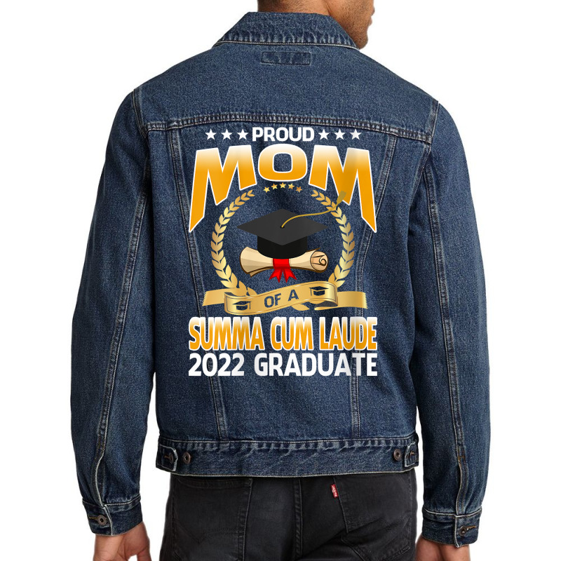 Womens Proud Mom Of A Summa Cum Laude 2022 Graduate V Neck T Shirt Men Denim Jacket | Artistshot