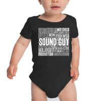 Sound Guy Sound Engineer Theater Stage Crew Production T Shirt Baby Bodysuit | Artistshot