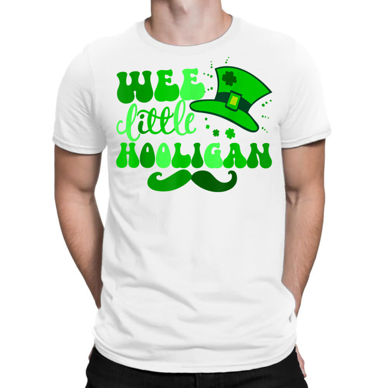 Wee Little Hooligan St Patricks Day Retro Shamrock T Shirt T-shirt | Artistshot