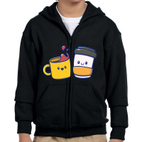 Trending Cute Coffee Cartoon Youth Zipper Hoodie | Artistshot