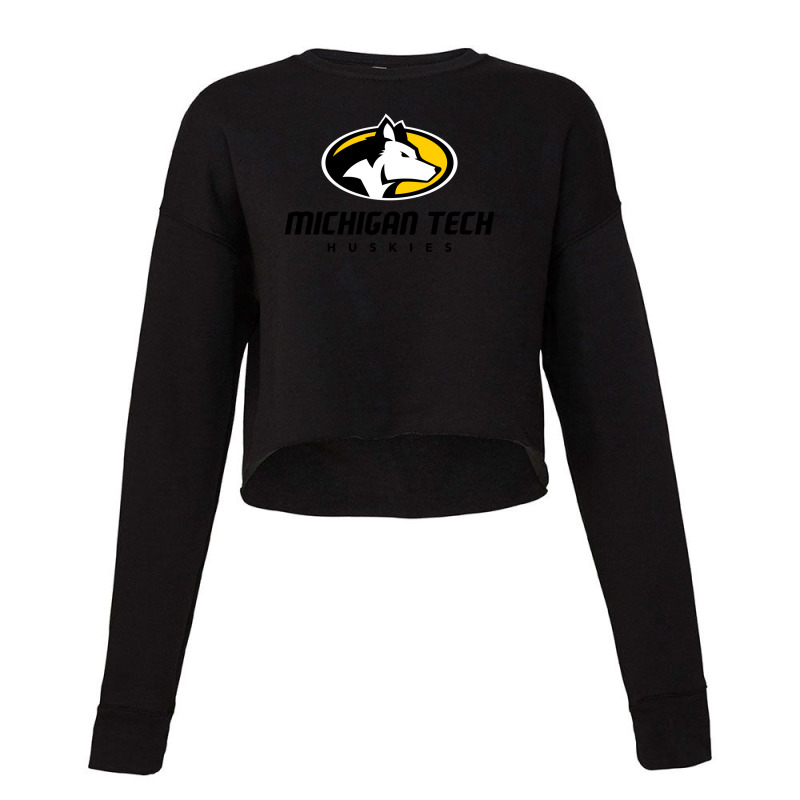 Michigan Tech Huskies Cropped Sweater by Paula M Koontz | Artistshot