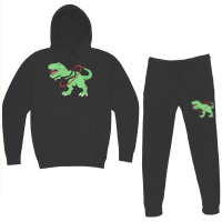 Womens Trex Dinosaur Hula Hooper Hula Hoop V Neck T Shirt Hoodie & Jogger Set | Artistshot