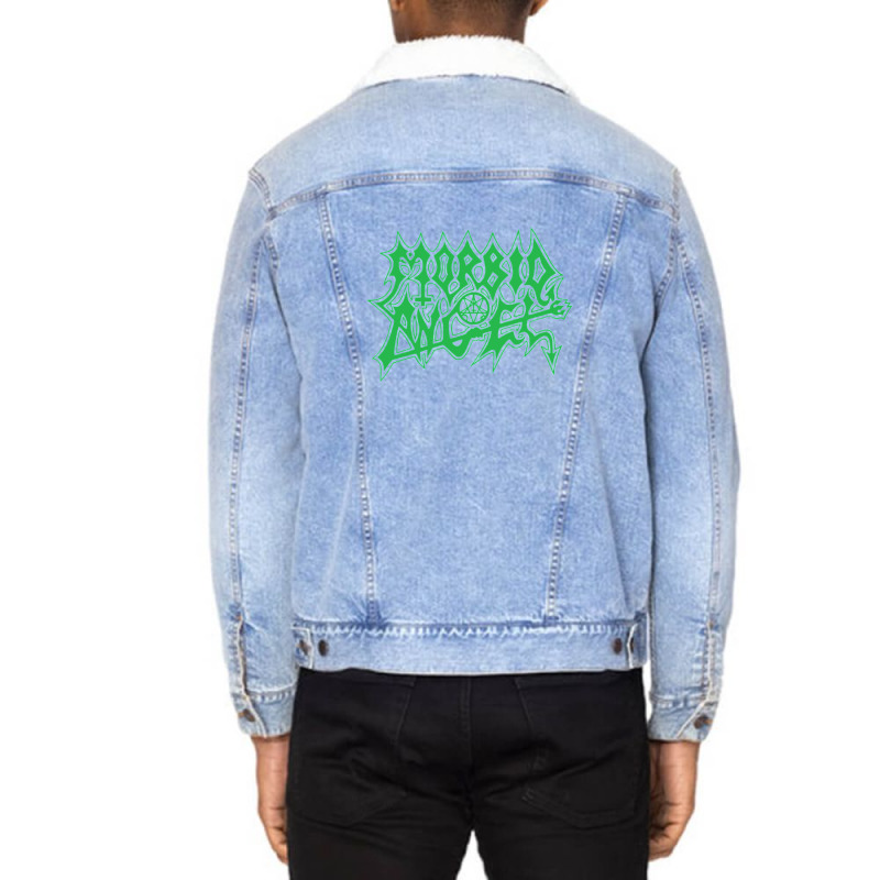 Morbid Angel (transparent) Domination Green Unisex Sherpa-Lined Denim Jacket by MiltonLane | Artistshot