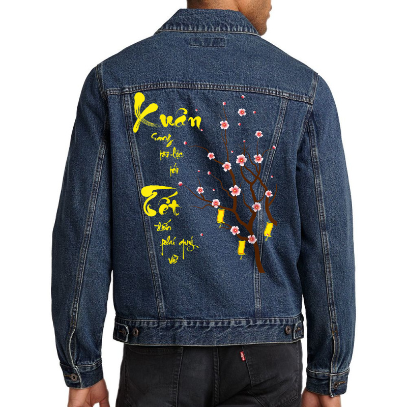 Womens Vietnamese New Year Decorations 2023  Xuan Tet 2023 V Neck T Sh Men Denim Jacket | Artistshot