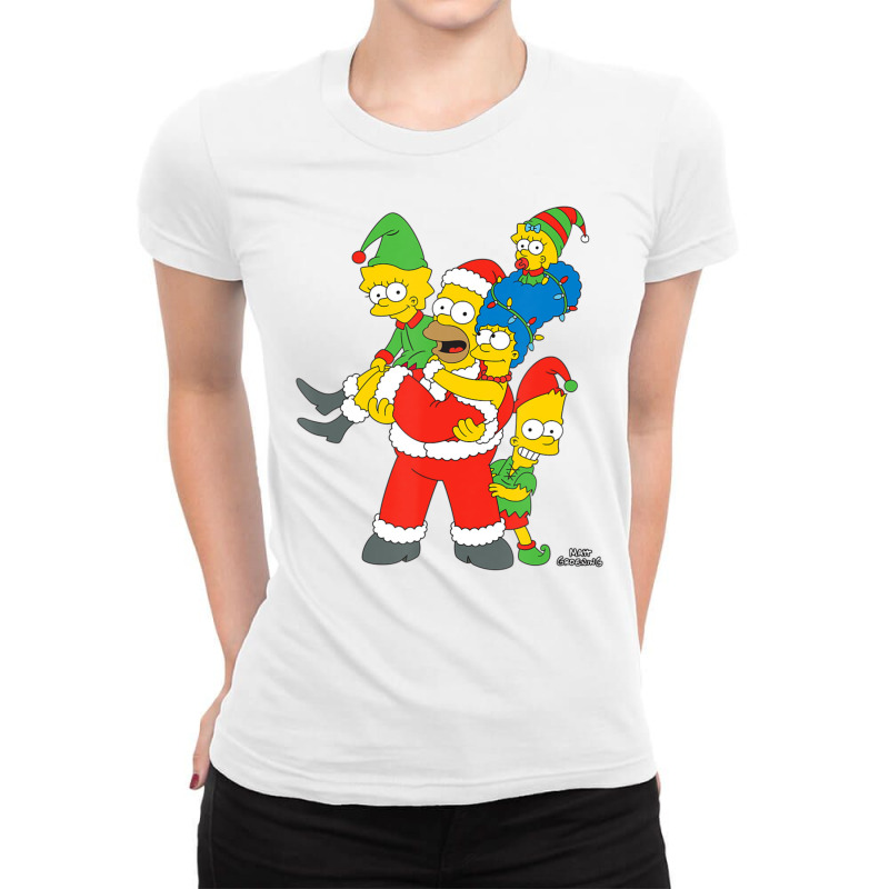 The Simpsons Ladies Fitted T-Shirt by Paula M Koontz | Artistshot