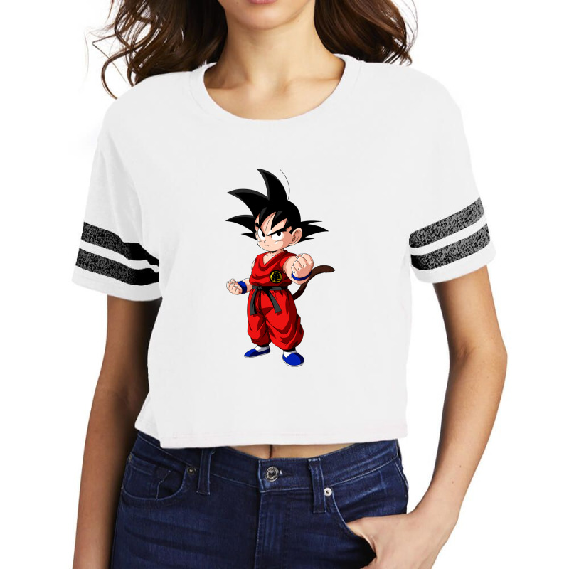 Angry Goku Scorecard Crop Tee by CristopherMoen | Artistshot