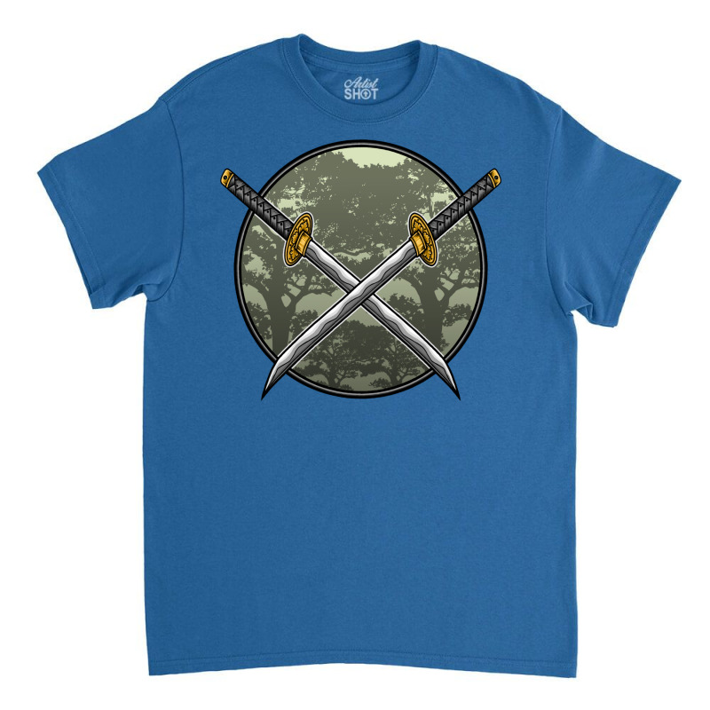 Cross Katana Illustration Classic T-shirt by adnickilons | Artistshot