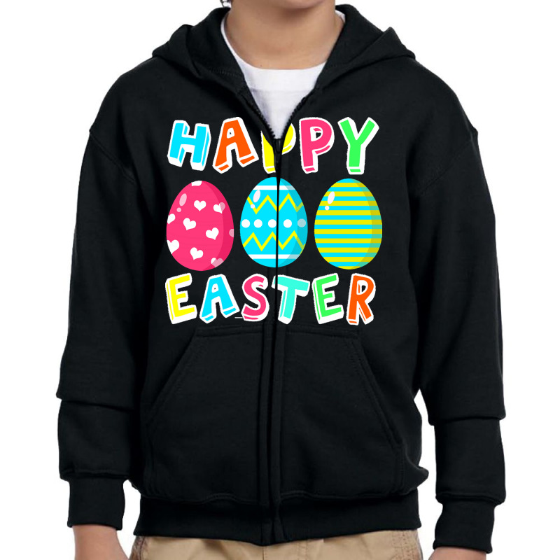 Easter T  Shirt Happy Easter 3 Youth Zipper Hoodie | Artistshot