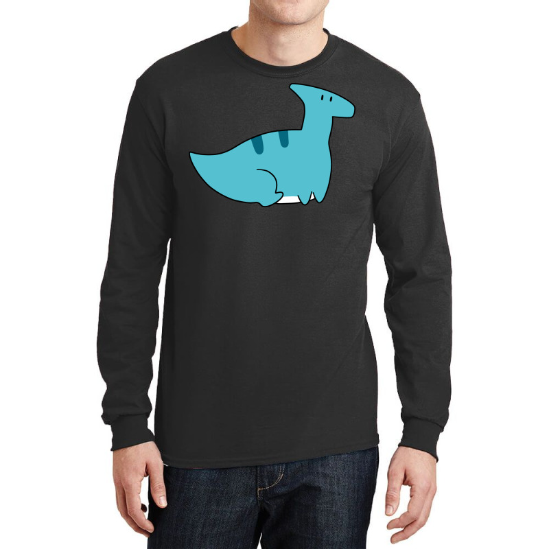 Blue Hadrosaurid Sitting Long Sleeve Shirts | Artistshot