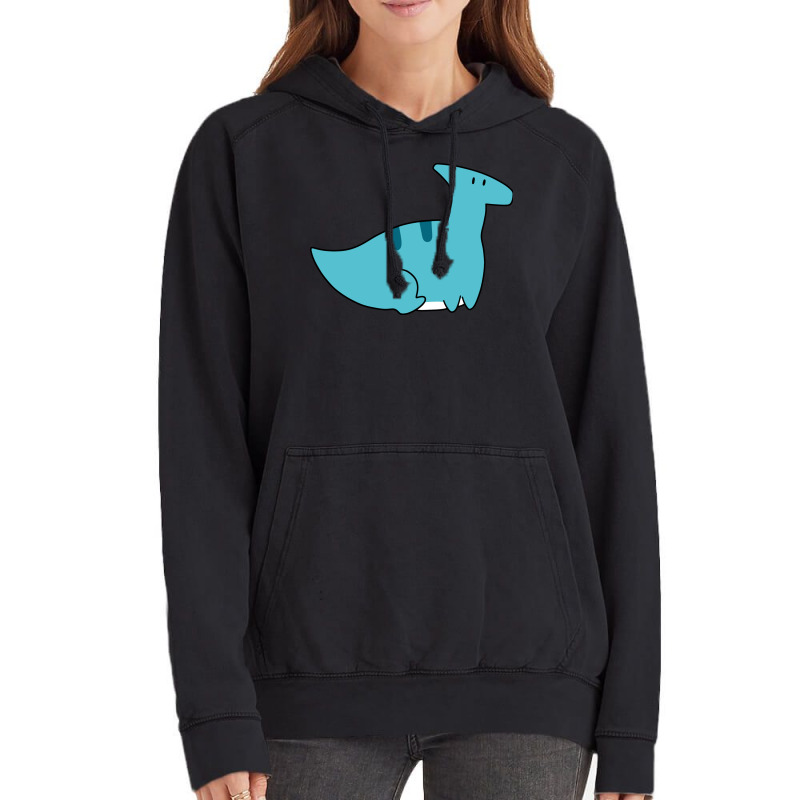 Blue Hadrosaurid Sitting Vintage Hoodie | Artistshot