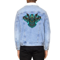 Ninja Shadow Illustration Unisex Sherpa-lined Denim Jacket | Artistshot