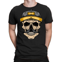 Old Skull Gangsta Illustration T-shirt | Artistshot