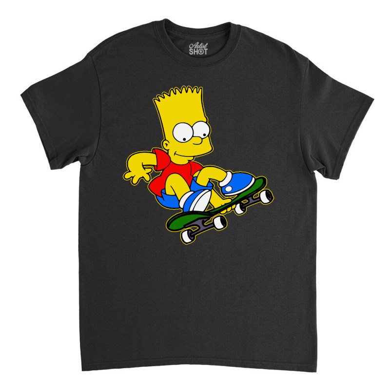 Funny Simpson, Skater Classic T-shirt by Brownbubbles | Artistshot