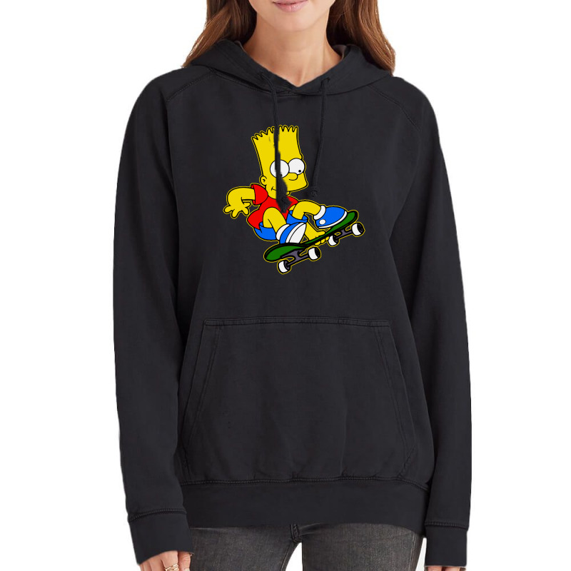 Funny Simpson, Skater Vintage Hoodie by Brownbubbles | Artistshot