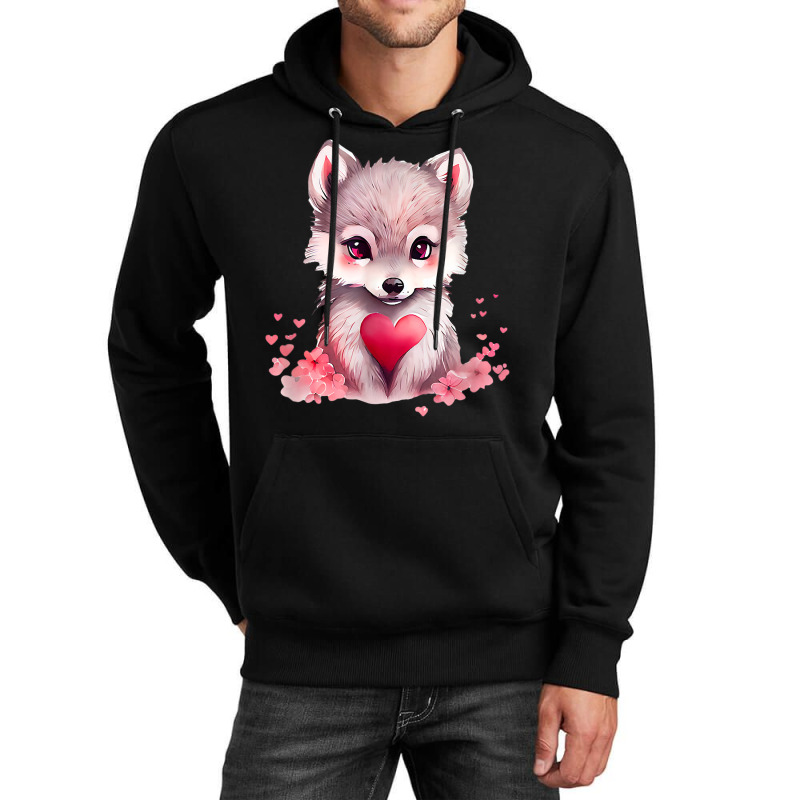 Wolf Valentine's Day T Shirt Unisex Hoodie | Artistshot