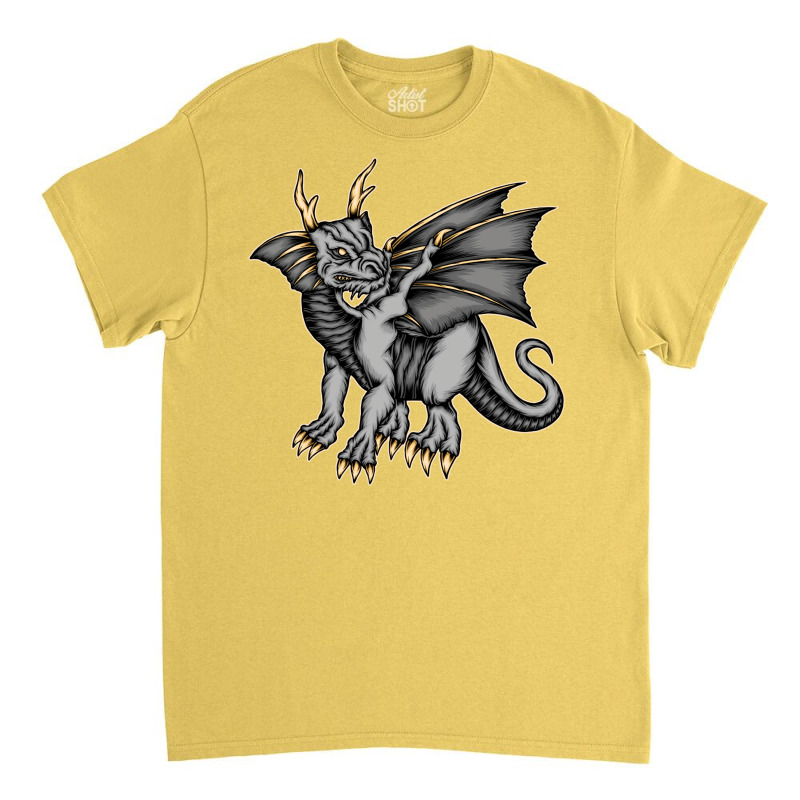 Vector Cool Fantasy Dragon Classic T-shirt | Artistshot