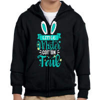 Easter T  Shirt Kids Little Mister Cotton Tail   Boys Easter Bunny 5 Youth Zipper Hoodie | Artistshot