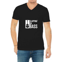 Slapping Da Bass Funny Cool Guitar Music Lover V-neck Tee | Artistshot