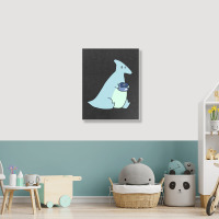 Blueberry Hadrosaurus Portrait Canvas Print | Artistshot