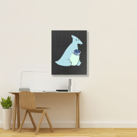 Blueberry Hadrosaurus Portrait Canvas Print | Artistshot