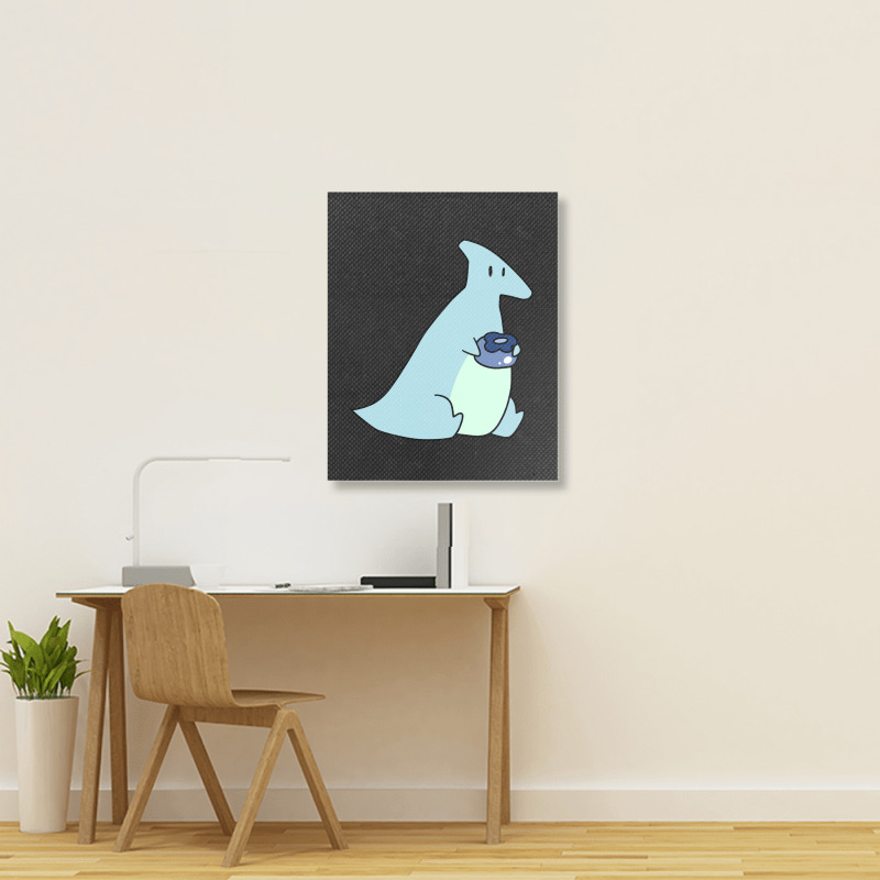 Blueberry Hadrosaurus Portrait Canvas Print | Artistshot