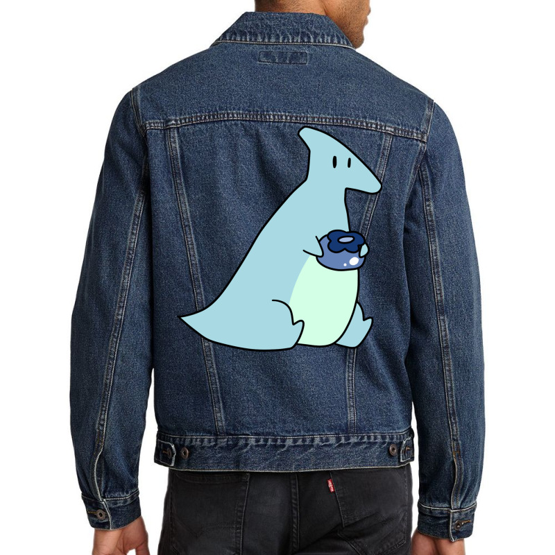 Blueberry Hadrosaurus Men Denim Jacket | Artistshot