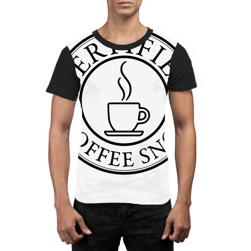 Womens Certified Coffee Snob Design In Black Print V Neck T Shirt Graphic T-shirt | Artistshot