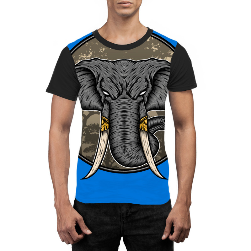 Wild Elephant Vector Graphic T-shirt | Artistshot