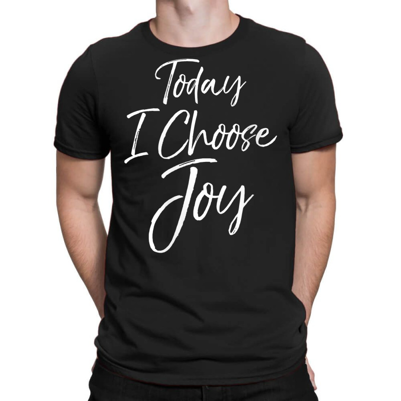 Womens Cute Christian Worship Gift For Women Today I Choose Joy V Neck T-shirt | Artistshot