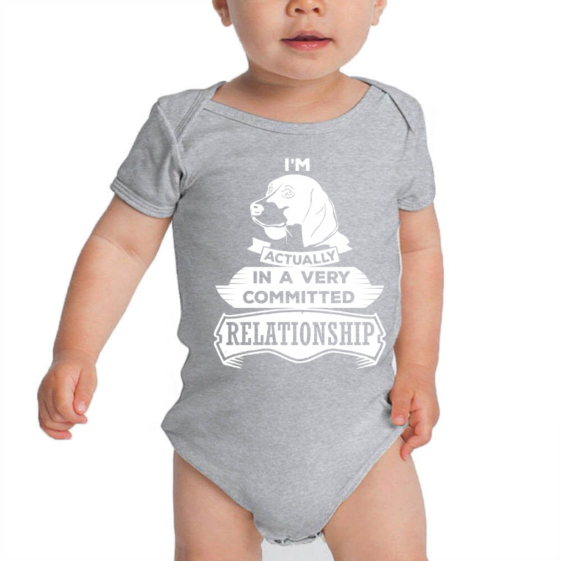 I Am Beagle Actually In A Very Commited Relationship Baby Bodysuit by SabriAcar | Artistshot