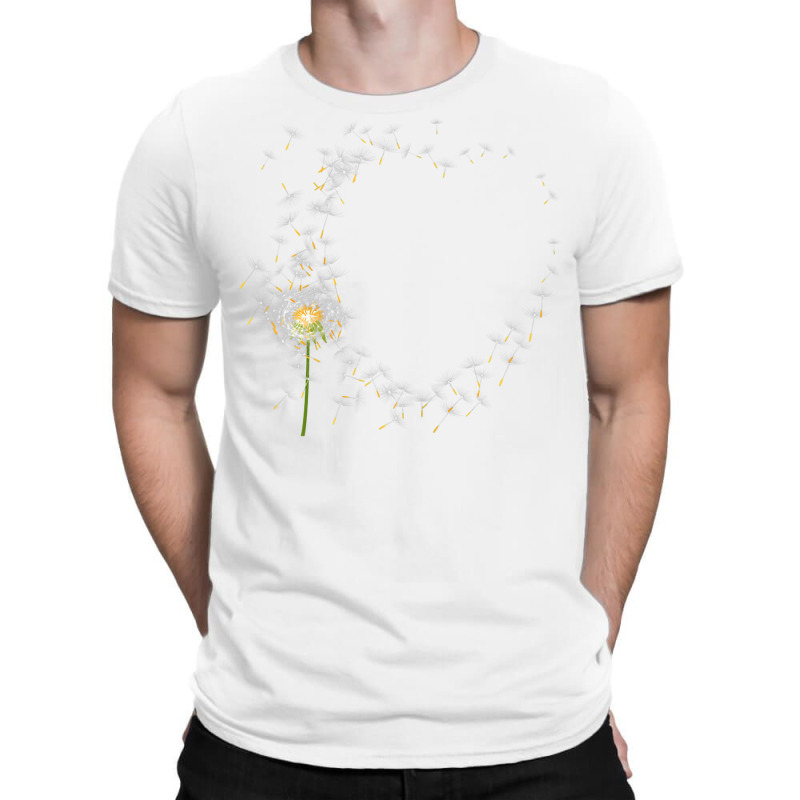 Womens Feather Light Dandelions, Delicate Heart, Love, Gentle Feather T-shirt | Artistshot