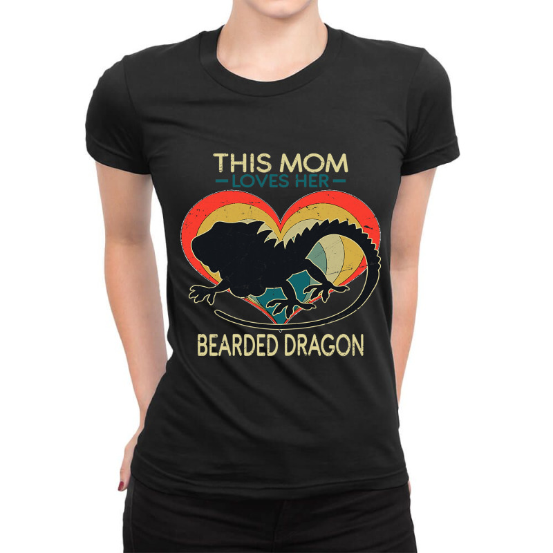 Womens Funny Bearded Dragon Lover Graphic Women Moms Bearded Dragon Ladies Fitted T-Shirt by MELISSABISHOP | Artistshot