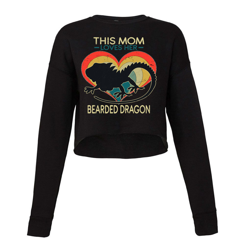 Womens Funny Bearded Dragon Lover Graphic Women Moms Bearded Dragon Cropped Sweater by MELISSABISHOP | Artistshot