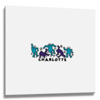 Hornets Groovy People 1 Metal Print Square | Artistshot