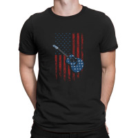 Guitar American Flag T-shirt | Artistshot