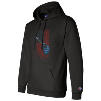 Guitar American Flag Champion Hoodie | Artistshot