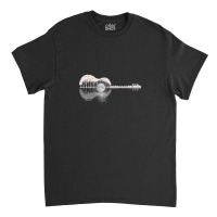 Guitar Heart Beat  Smoke On Water Guitar Reflection Classic T-shirt | Artistshot