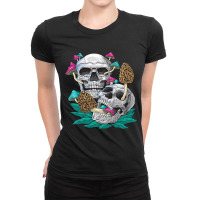 Skull Pagan Occult Rabbit Kawaii Rose Glitch Pastel Goth Ladies Fitted T-shirt | Artistshot